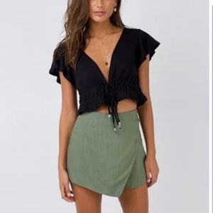 princess polly green skort